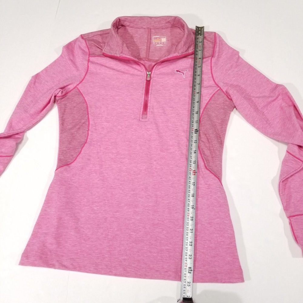 Puma Half-Zip Long Sleeve Sweatshirt w/ Thumbholes - Picture 12 of 12